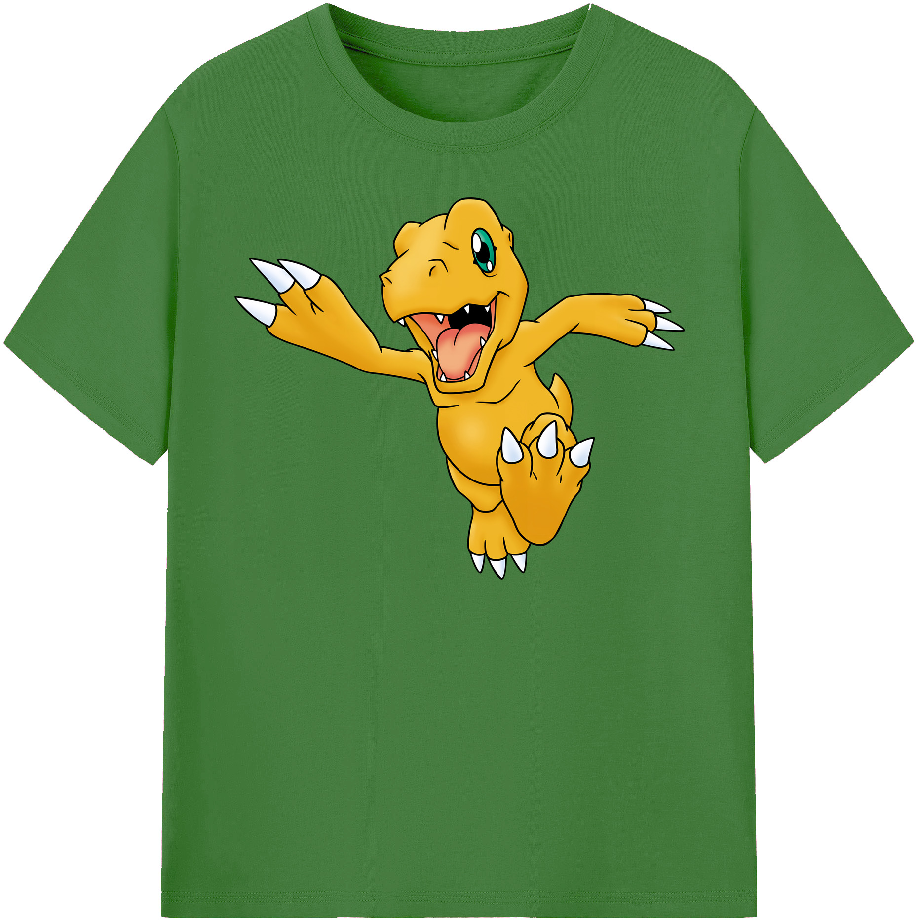 （画像用） Digimon デジタルモンスター/デジモン レディースカジュアルプリントTシャツ（綿100％）